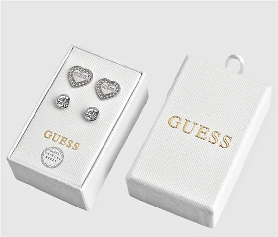 Orecchini Guess Donna in Acciaio Cubic Zirconia JUBS01802JWRHT/U - JUBS01802JWRHT/U